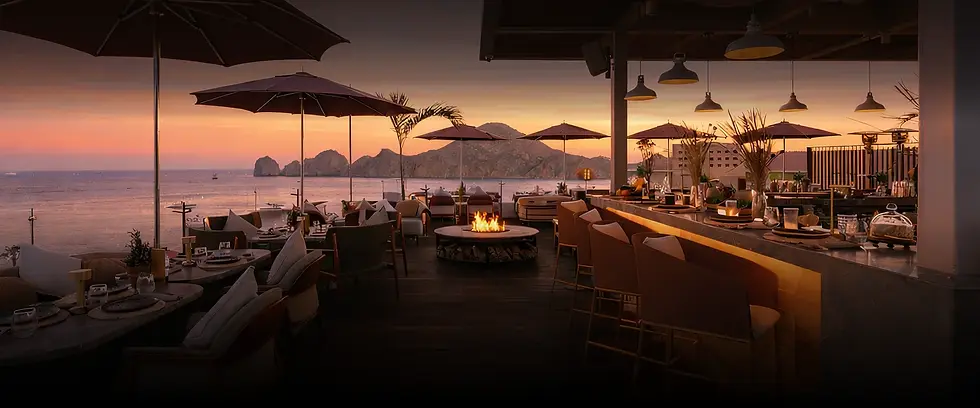 Restaurante con vista al mar