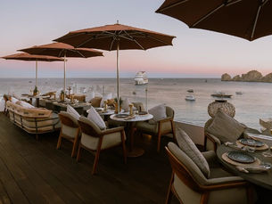 Romantic rooftop dinner with ocean view in Cabo San Lucas